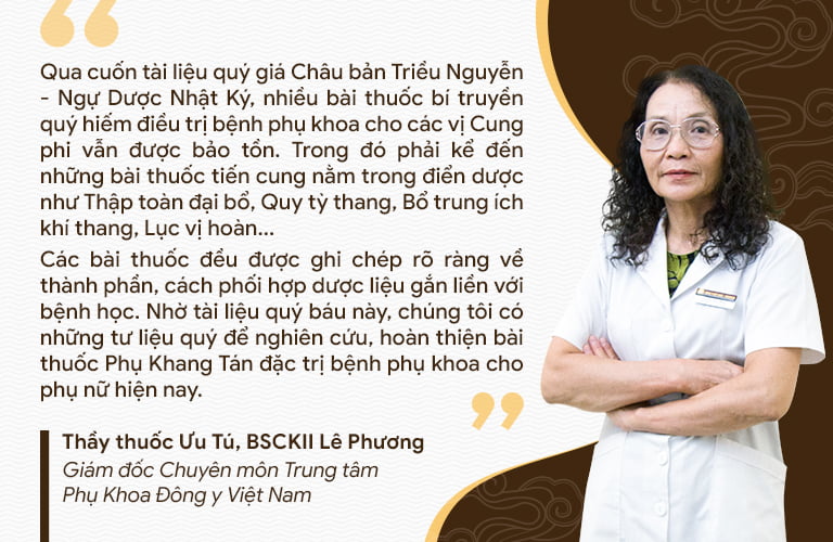 Bác sĩ Lê Phương chia sẻ về các phương thuốc trong Châu Bản