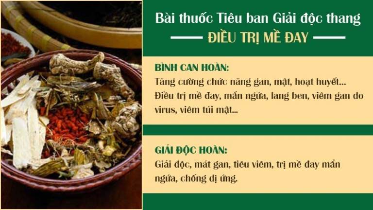 TIêu ban giải độc thang điều trị tận gốc mề đay mẩn ngứa 