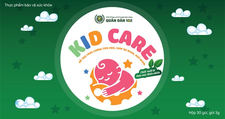 Cốm dinh dưỡng KID CARE là sản phẩm độc quyền của TT Dinh dưỡng Quân dân 102