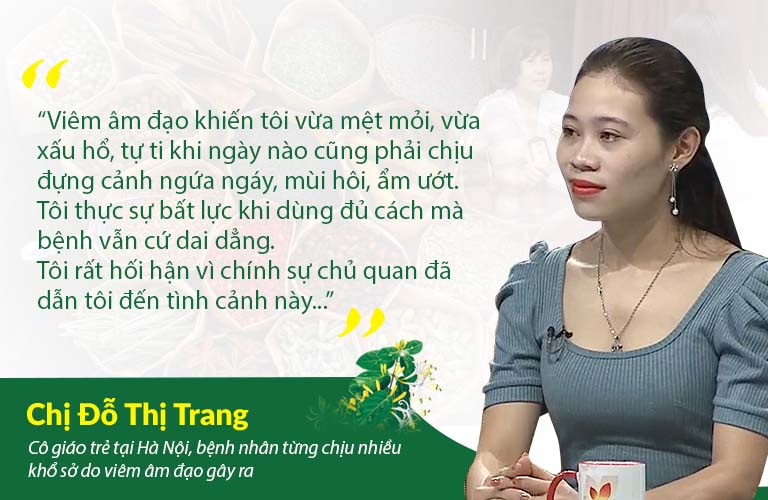 Chị Trang chia sẻ về những khổ sở của mình khi bị bệnh